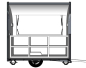 Preview: Retro Food Trailer PFR2216D im Round Top Design
